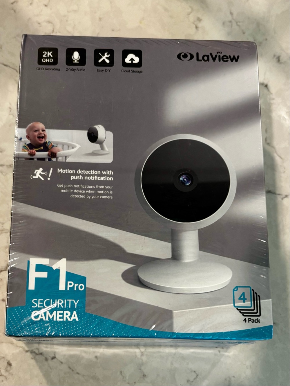 F1 Pro White Security Camera - Quantity 4 PACK